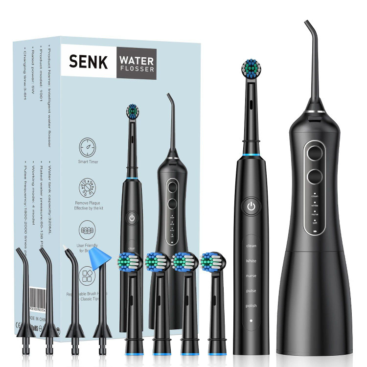 ست کامل مسواک برقی و واترجت SENK مدل Intelligent 2-in-1