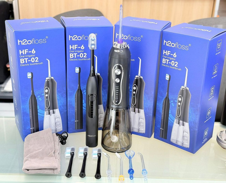 پک کامل واتر جت و مسواک برقی H2ofloss مدل HF-6 BT-02