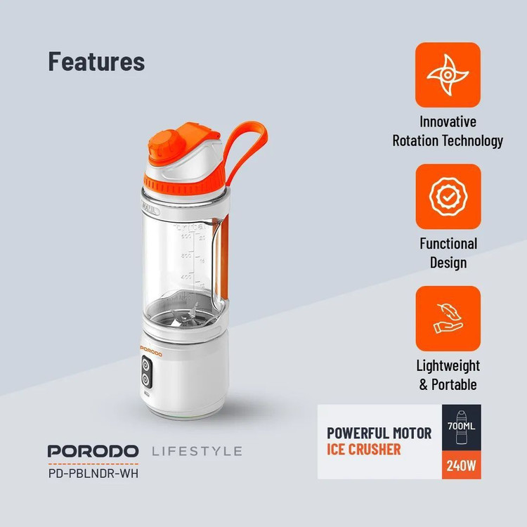مخلوطکن شارژی Porodo مدل PD-PBLNDR